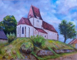 Kostel sv.Mikuláše v Hor.Stropnici  50x65